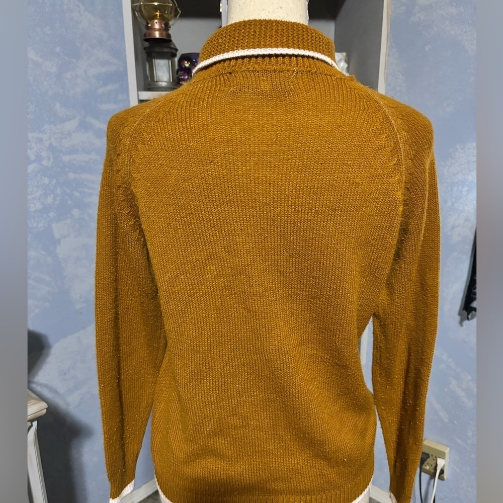 🛍Cozy brown Sweater for Women turtleneck cottagecore grunge small - Picture 7 of 10